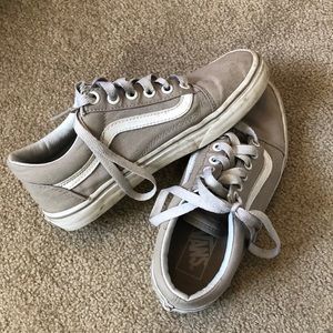 Vans Old Skool grey sneakers, women’s 7 men’s 5.5